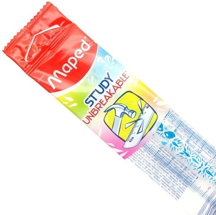 Rigla Maped - Study Fancy, incasabil, 15 cm, sortiment