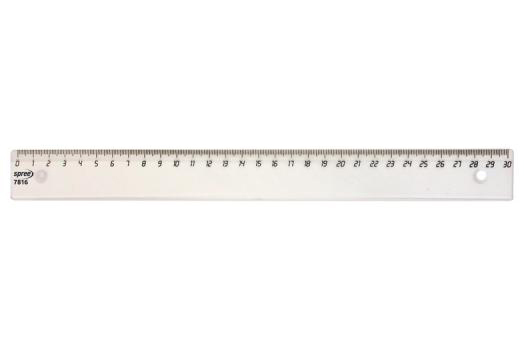Rigla Spree - 30 cm, transparenta