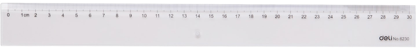 Rigla de desen Deli Essential - E6230, 30 cm, transparent