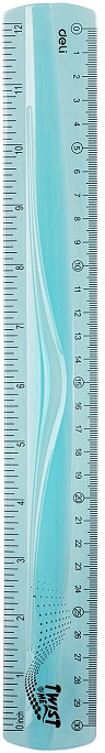 Rigla de desen Deli Twist Me Flexible - EH21, 30 cm, sortiment