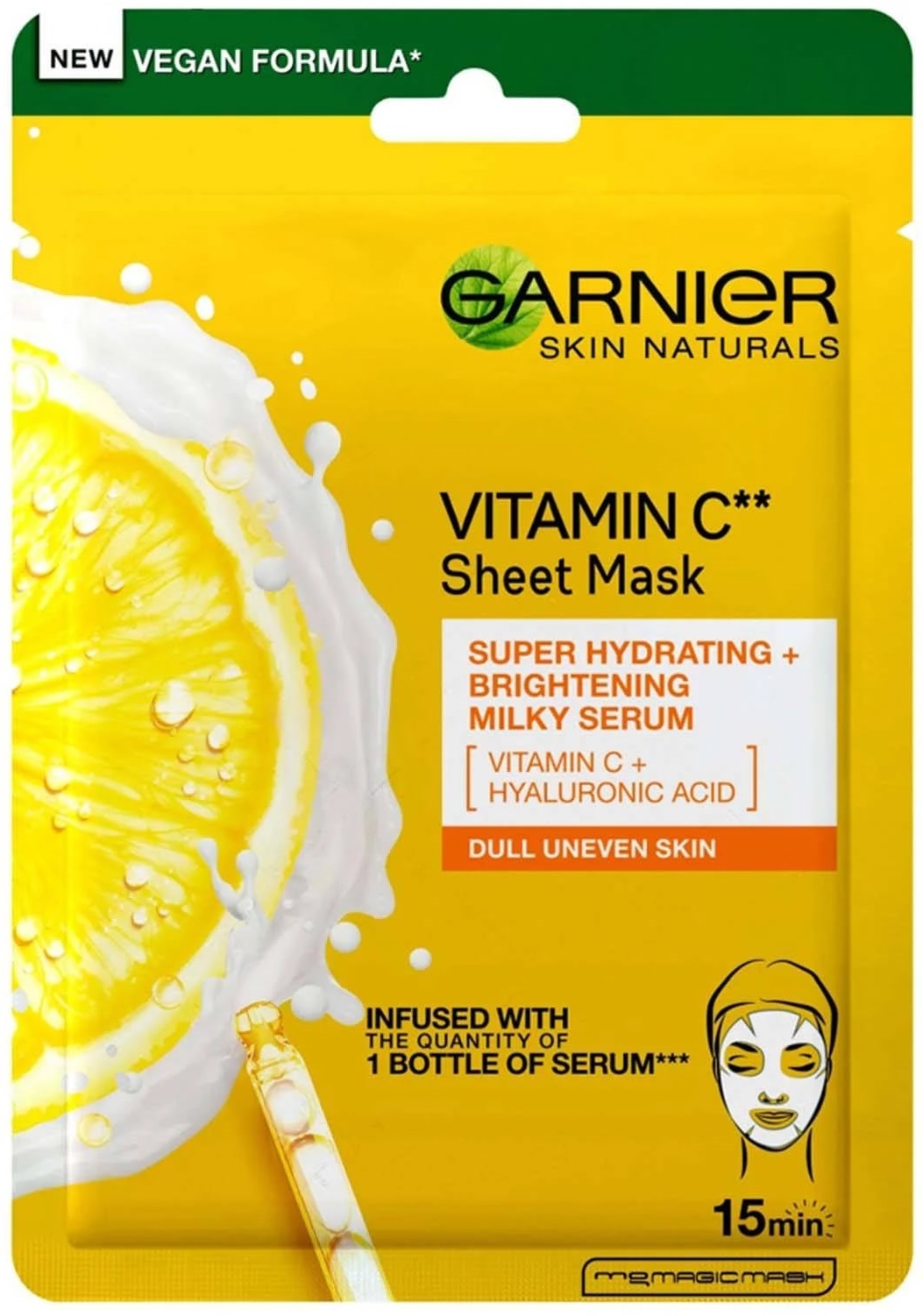 Garnier Skin Naturals Mască de față folie Vitamin C, 28 g