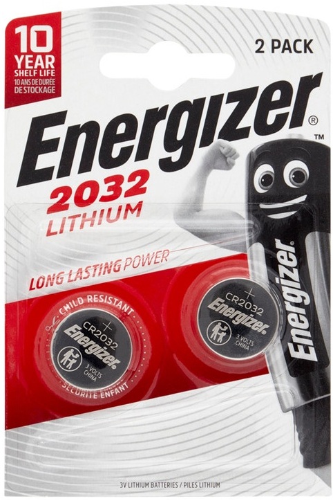 Baterii litiu Energizer - CR2032, 3V, 2 bucăți