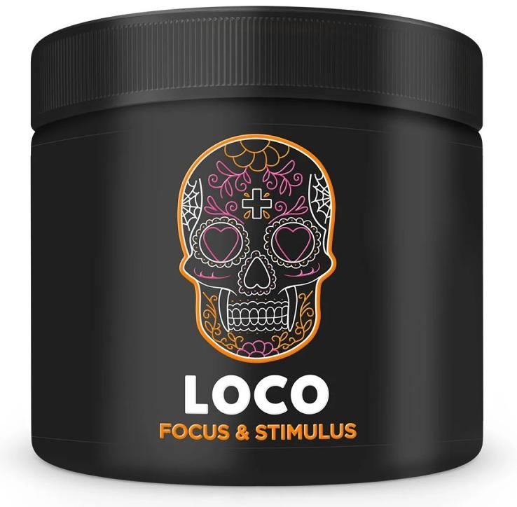Produs LOCO Focus & Stimulus, kiwi și struguri, 240 g, AllNutrition