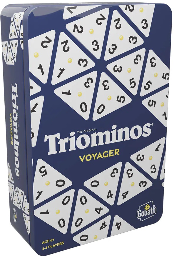 Joc de logică Goliath - Triominos pentru călătorie într-o cutie de metal