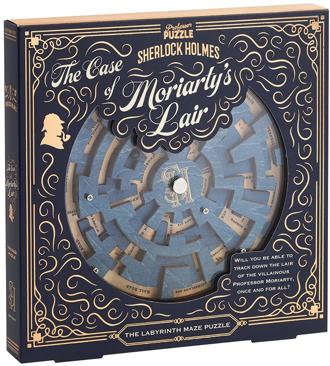 Joc de societate-puzzle Profesor Puzzle - Sherlock Holmes The Case of Moriarty's Lair - Cooperativ