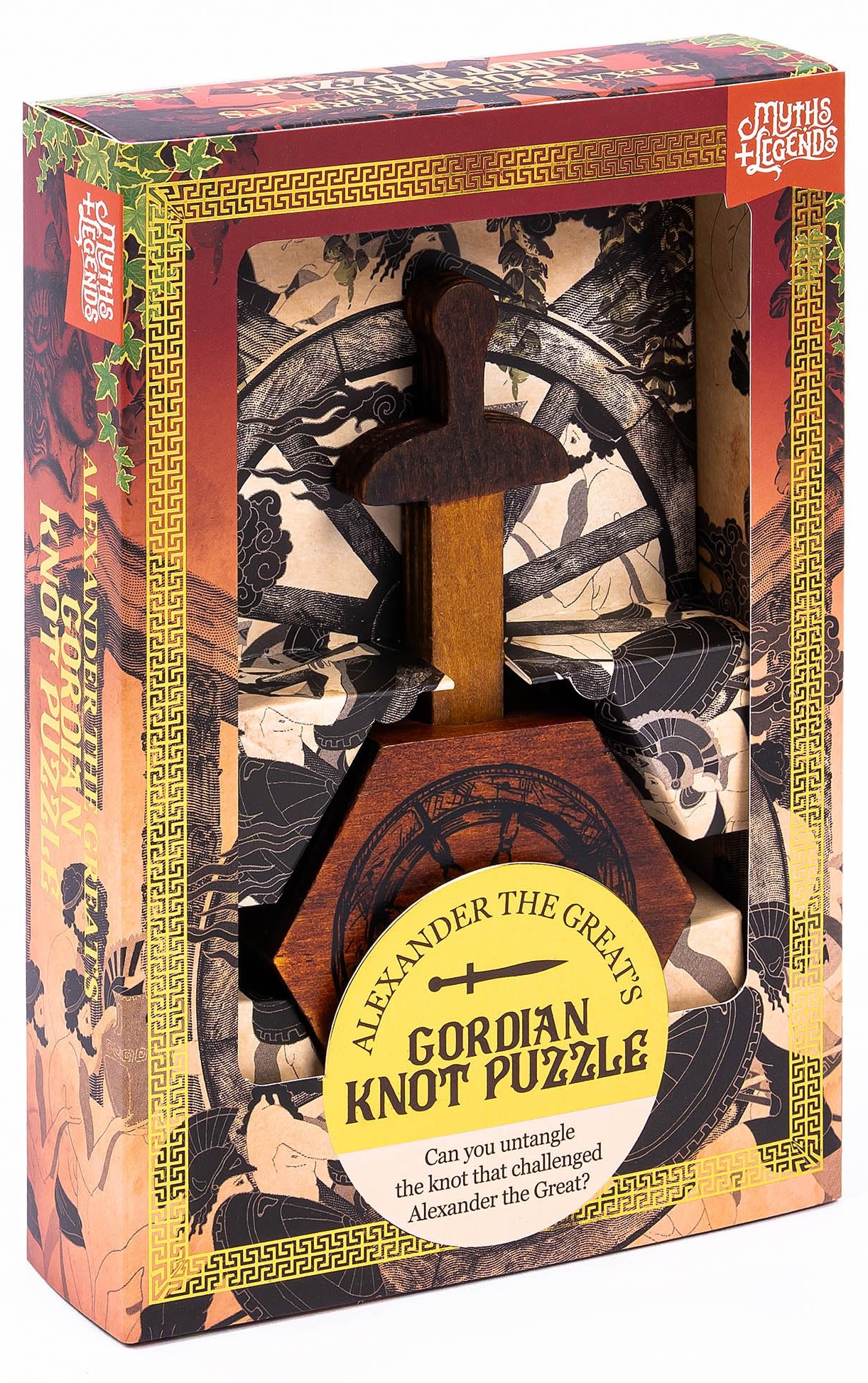 Puzzle logic 3D din lemn Professor Puzzle - Nodul Gordian al lui Alexandru cel Mare