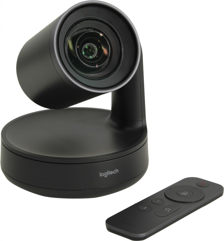 Cameră Logitech Rally - HD, negru
