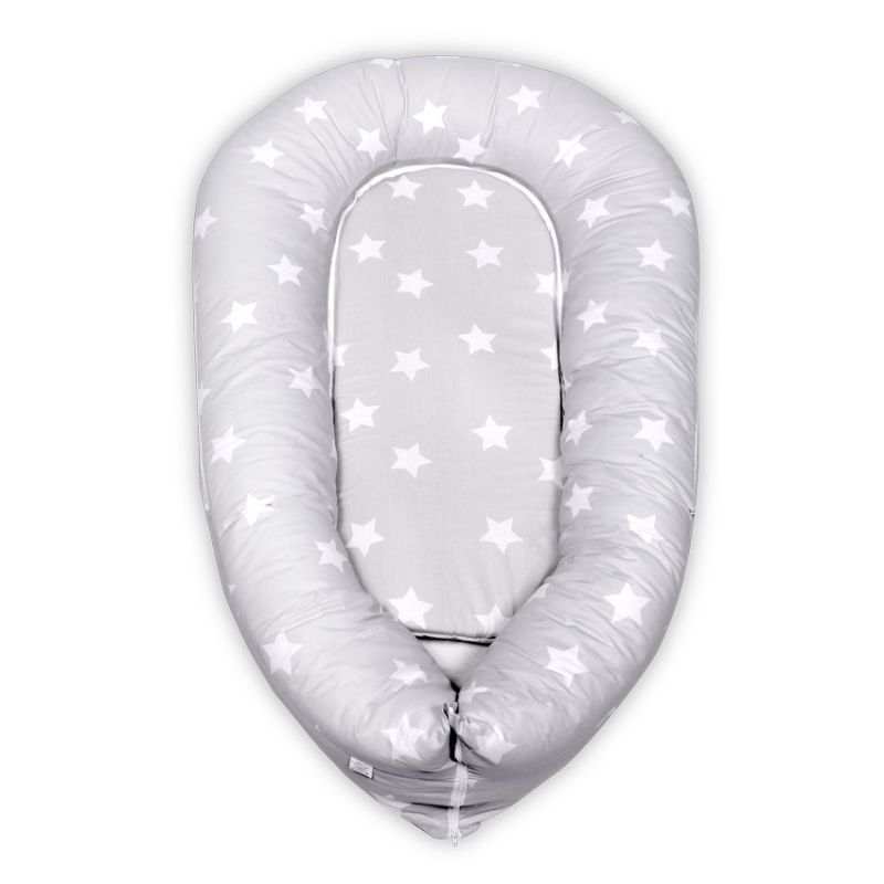 Cuib pentru bebeluși 3 în 1 Lorelli - Stars, gri