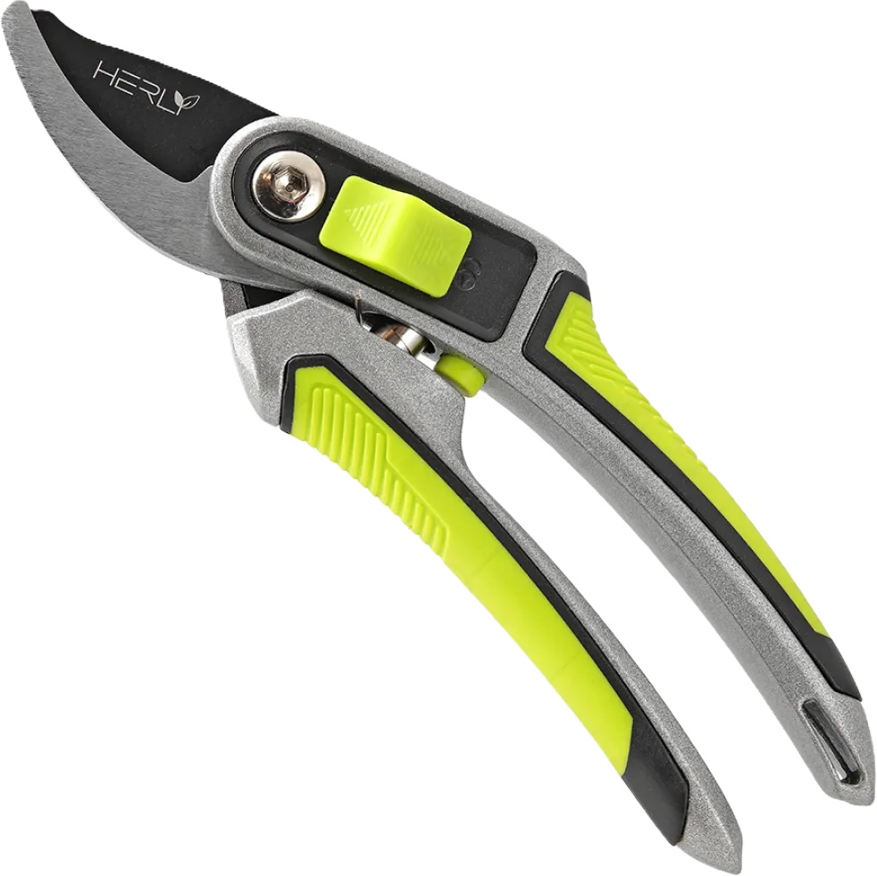 Foarfece de viță de vie Herly - Pro, 22 cm, cu mânere din aluminiu