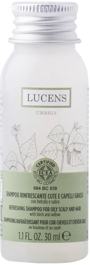 Lucens Șampon revigorant pentru păr și scalp gras, 30 ml