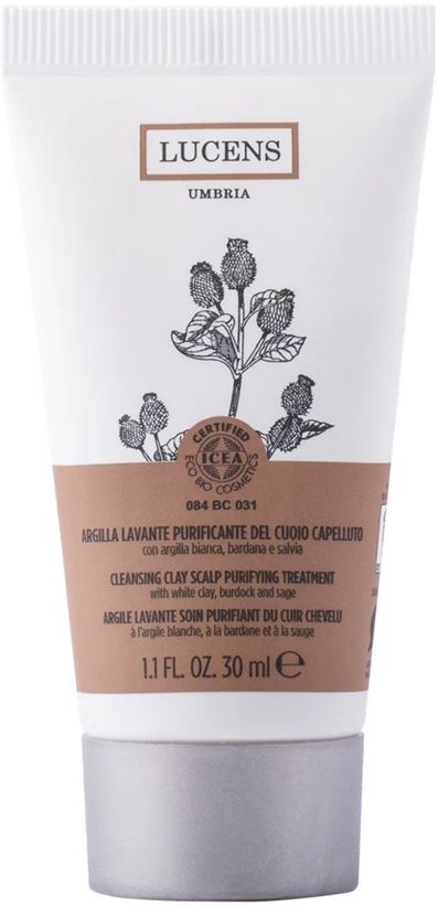 Lucens Șampon cu argilă vindecătoare pentru scalp gras, 30 ml