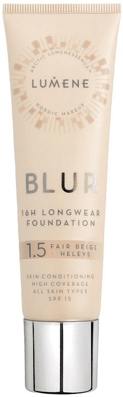Lumene Blur Fond de ten, SPF15, 1.5 Fair Beige, 30 ml