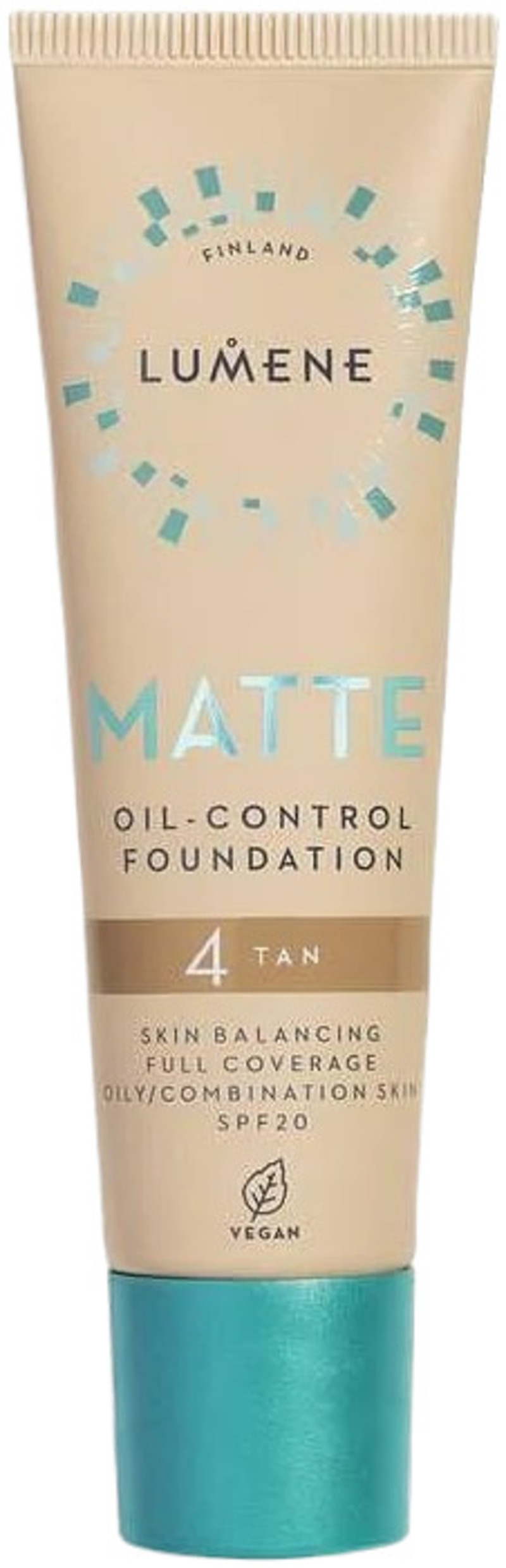 Lumene Fond de ten de lunga durata Matte Oil Control, 04 Tan, SPF20, 30 ml