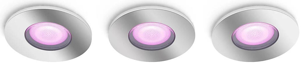 Lune Philips - Hue Xamento, IP44, 3 x 5.7W, dimmer, cromată