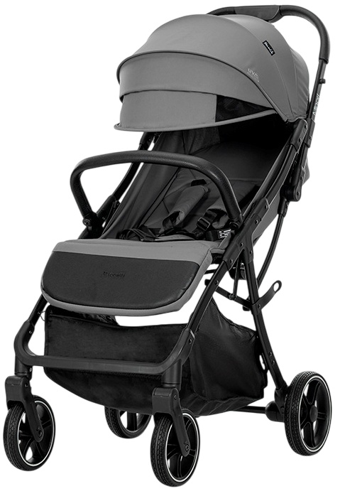 Cărucior de vară pentru bebeluși Lorelli Premium - Minori, cu pliere automată, Grey