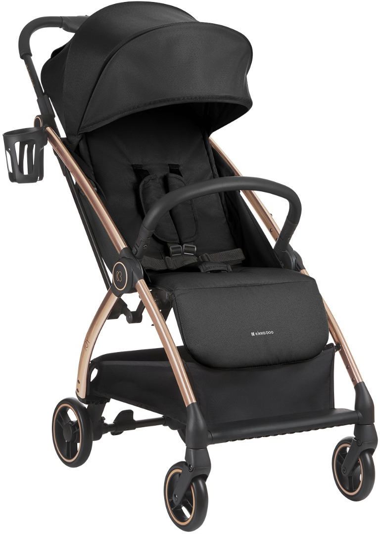 Cărucior de vara pentru bebeluşi Autofold  KikkaBoo - Joy, Black