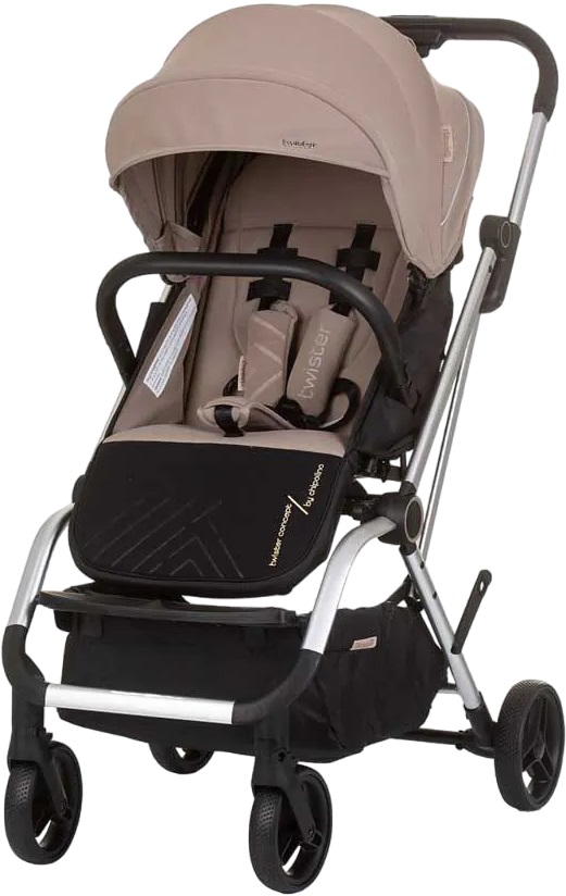 Cărucior de vară Chipolino - Twister, 360°, macadamia