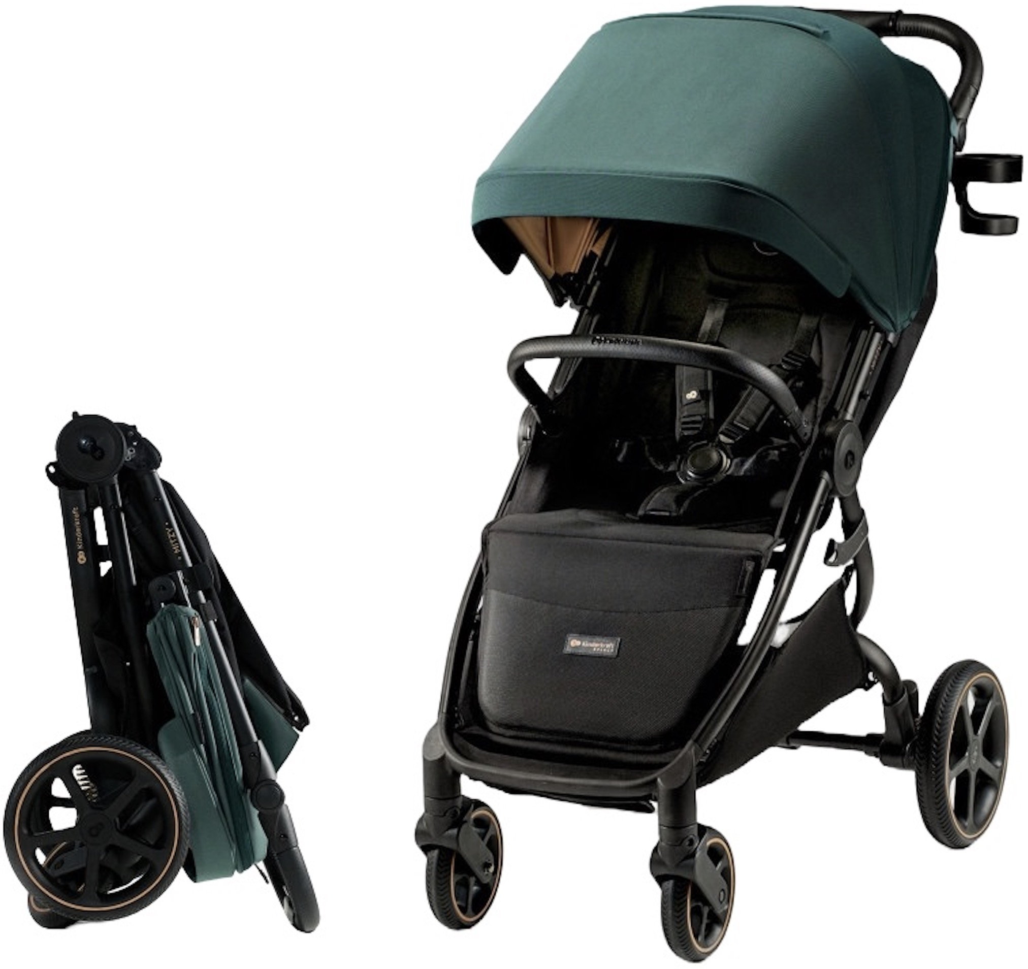Cărucior de vară  KinderKraft - Mitzy, Jade Green