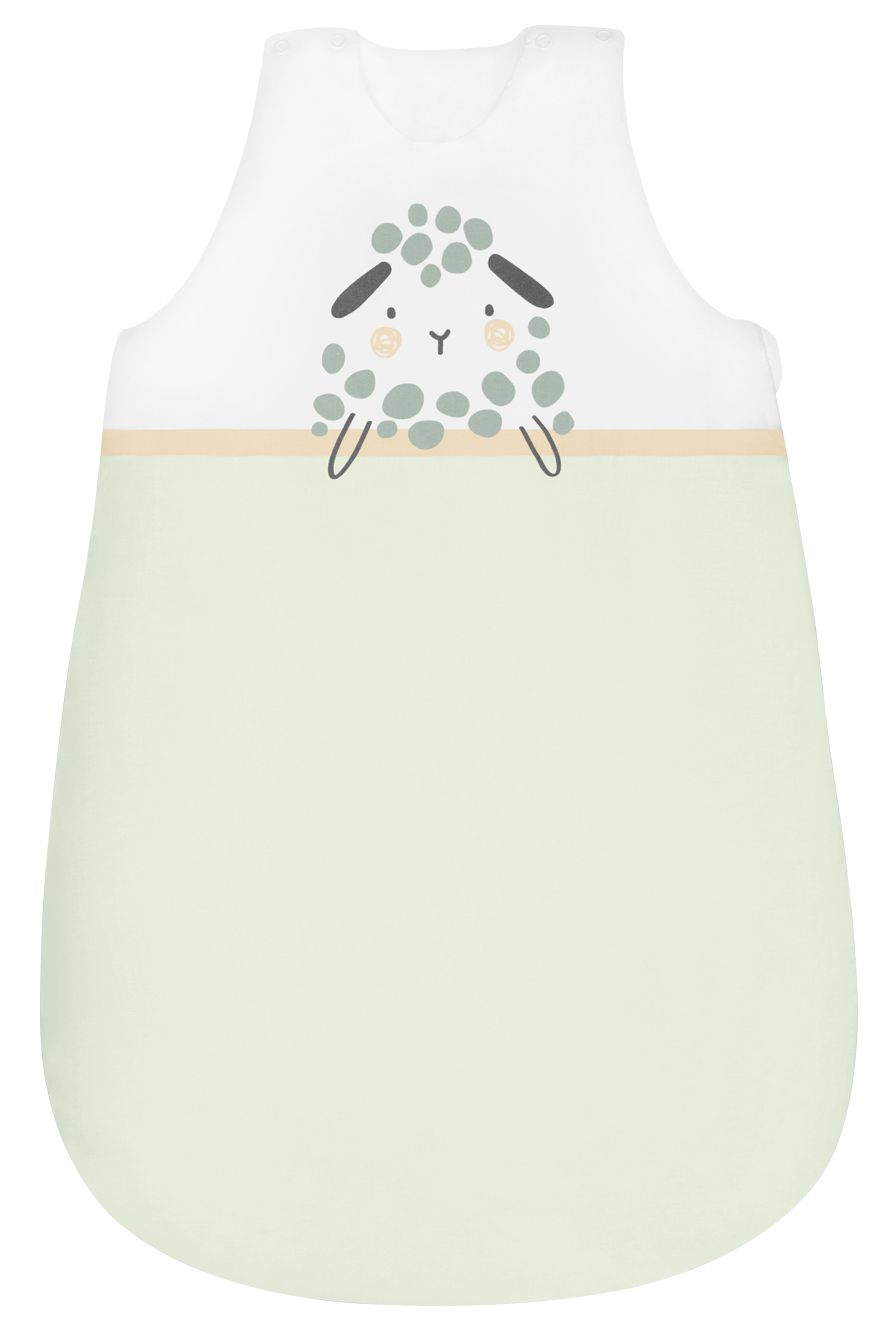 Sac de dormit de vară KikkaBoo Sleepy Sheep - Tog 0.4, 0-6 luni, 70 cm
