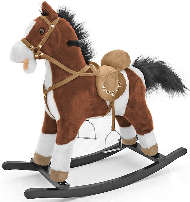 Jucarie balansoar Milly Mally - Calut Mustang, maro inchis