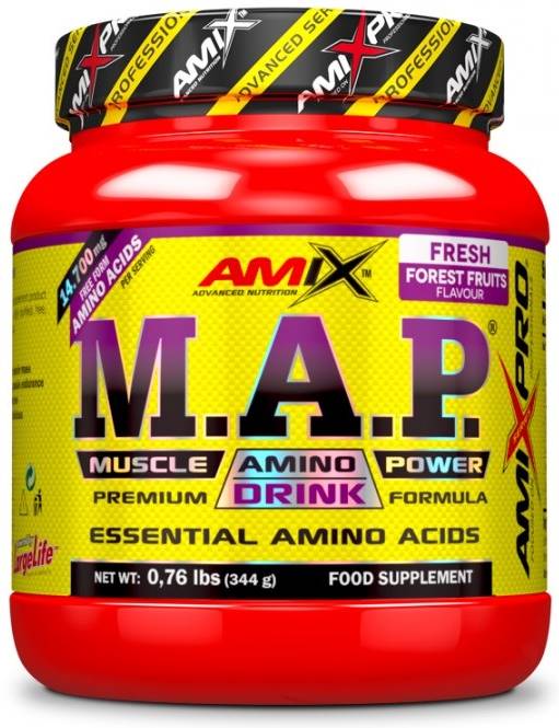M.A.P. Muscle Amino Drink, fructe de pădure, 344 g, Amix