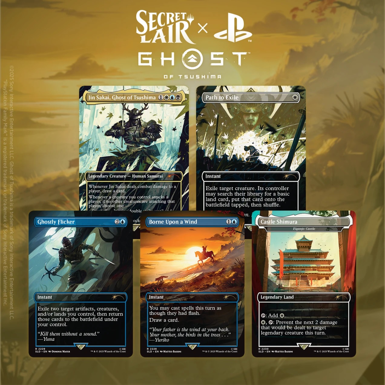 Magic the Gathering: Secret Lair x Ghost of Tsushima (Non-Foil