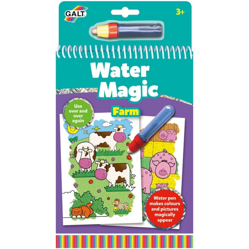Carte magica pentru desen cu apa Galt - Ferma