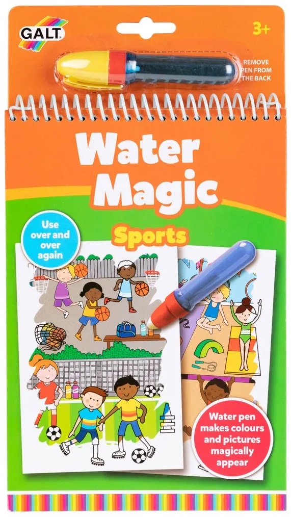 Carte magică de pictură cu apă Galt - Sport