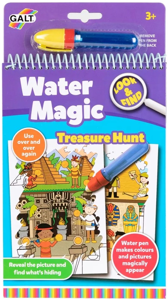 Carte magică de pictură cu apă Galt - Vânătoare de comori