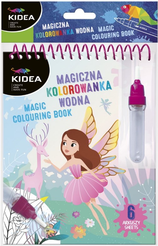 Carte de desen cu apă magică Kidea - Zânele