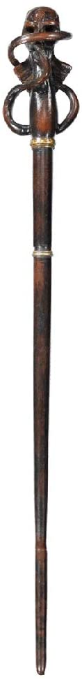 Baghetă magică The Noble Collection Movies: Harry Potter - Death Eater Swirl, 38 cm