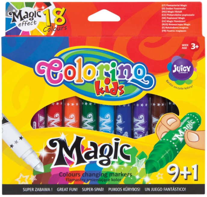 Carioci magice Colorino Kids - 9 + 1 buc.