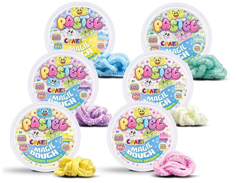 Magic multicolor plastilină pentru modelare Craze - Pastel, 80 g, Sortiment
