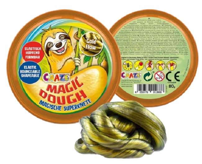 Plastilină magică multicolor Craze - Leneș, 80 g, sortiment