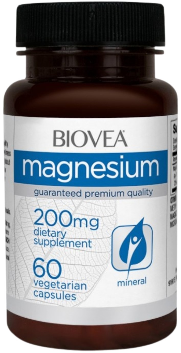 Magnesium, 200 mg, 60 capsule, Biovea