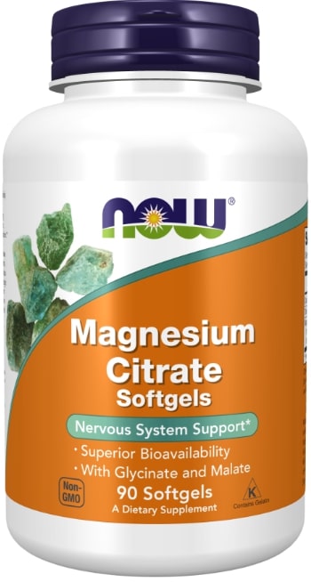 Magnesium Citrate Softgels, 90 capsule, Now