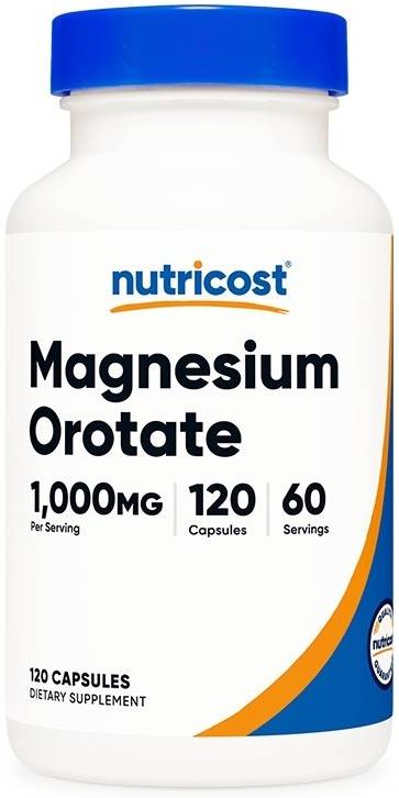 Magnesium Orotate, 1000 mg, 120 capsule, Nutricost