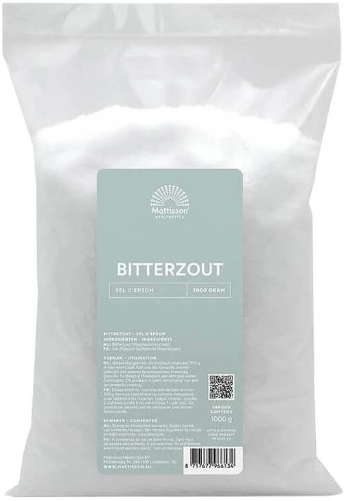 Sulfat de magneziu, 1000 g, Mattisson Healthstyle