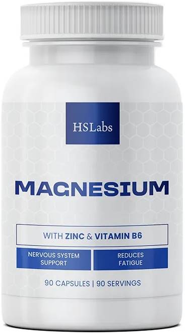 Magnesium with Zinc & Vitamin B6, 90 tablete, HS Labs