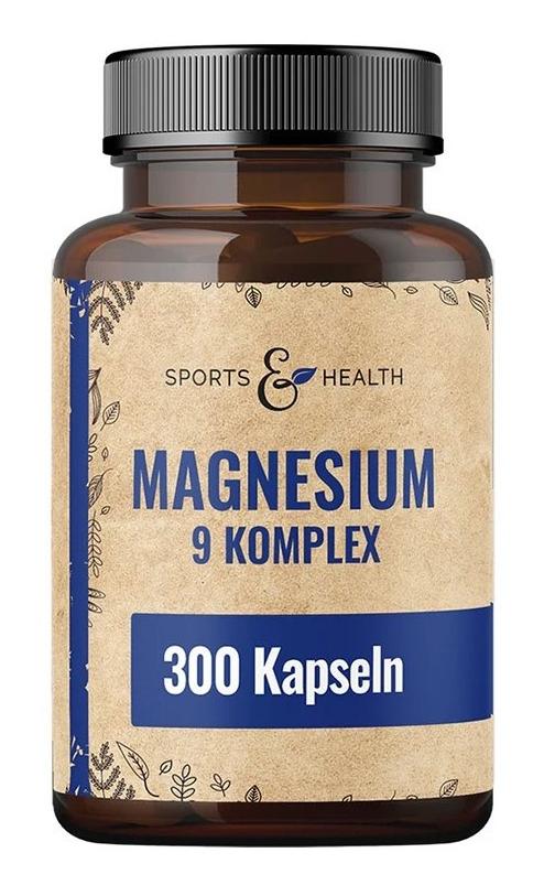 Magneziu + B6 și Acid Pantotenic, 300 capsule,Sports &amp; Health Solutions