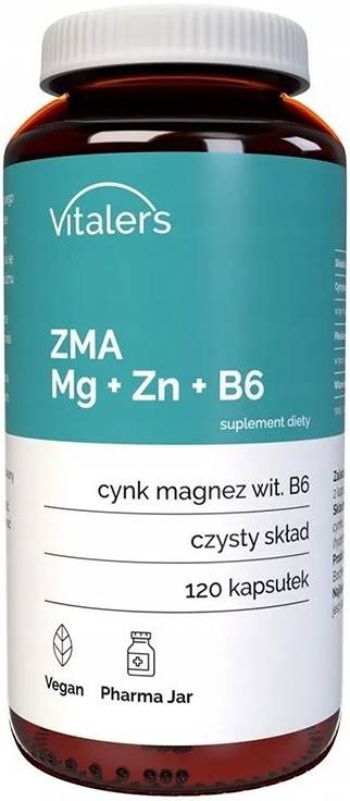 Magneziu + Zinc + Vitamina B6, 120 capsule, Vitaler's