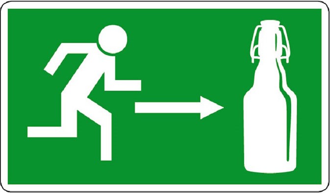 Magnet de frigider Gespaensterwald - Semn amuzant