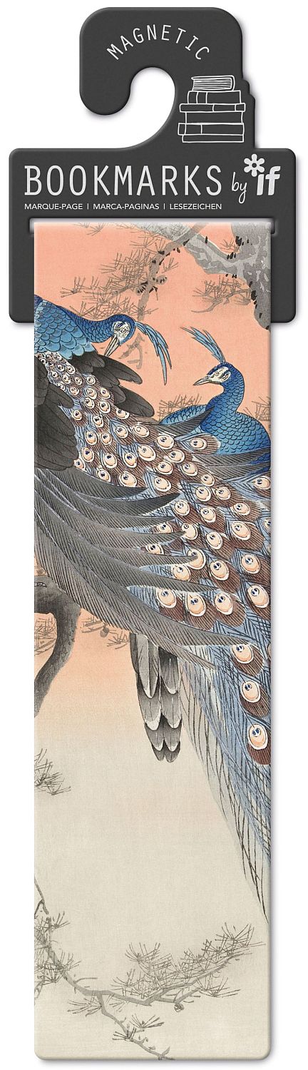 Despărțitor de cărți magnetic  IF Classics - Two Peacocks