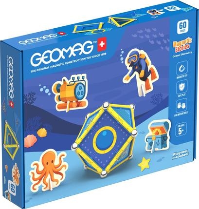 Constructor magnetic Geomag - Povești magnetice, Ocean, 60 piese