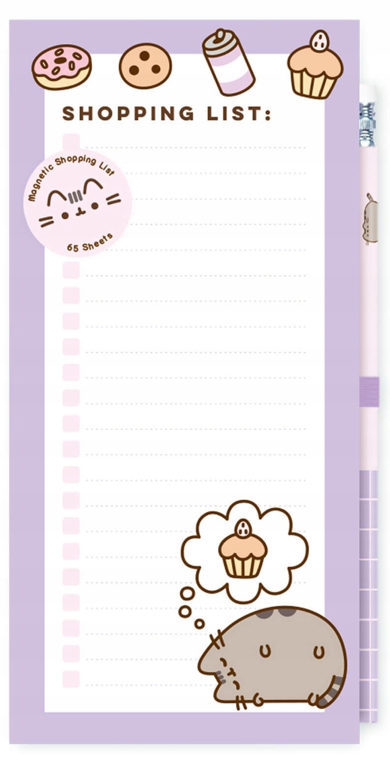 Pad magnetic pentru notițe Grupo Erik Pusheen Moments - Cu creion