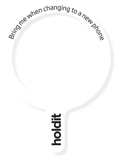Inel magnetic Holdit – MagSafe Ring, alb, universal