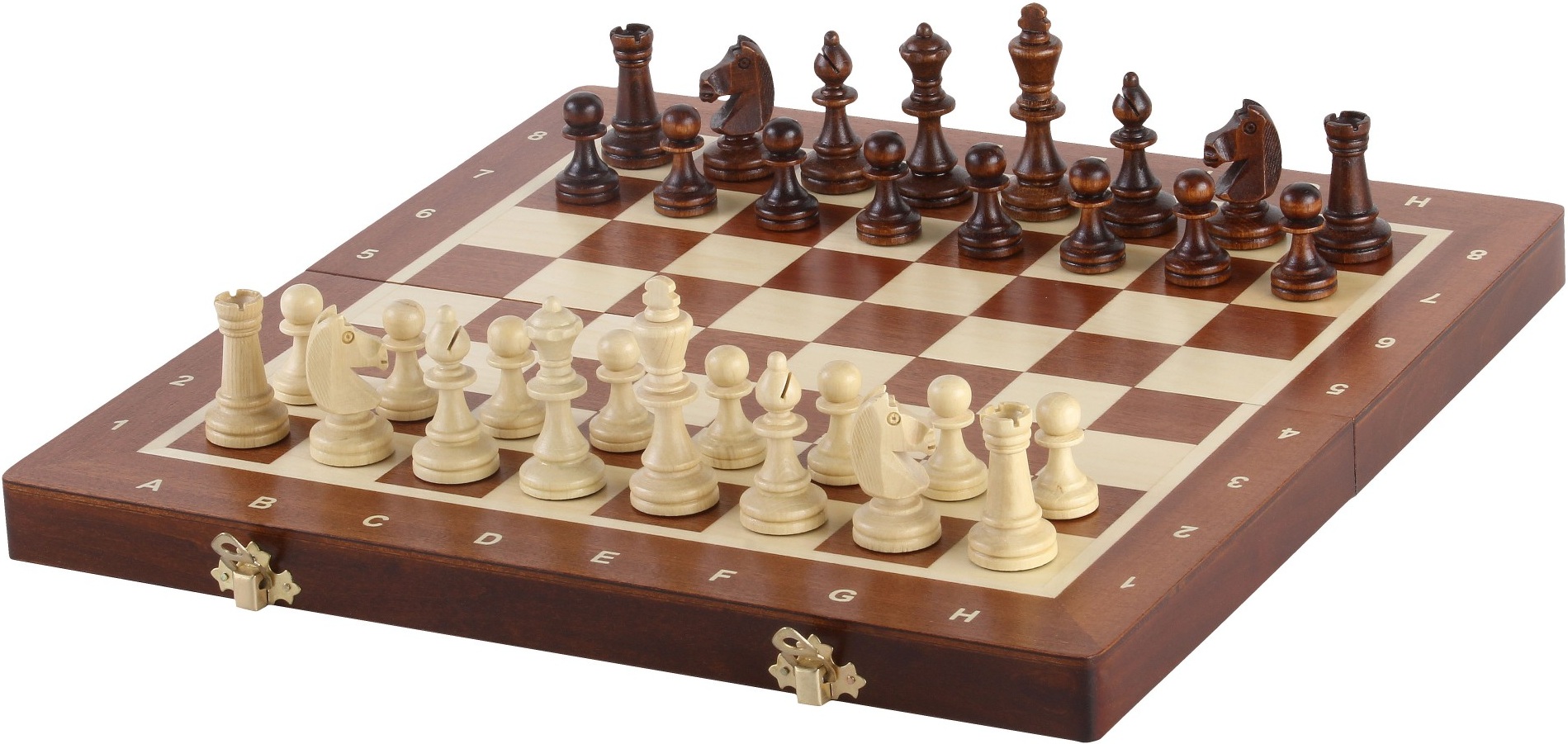 Șah magnetic Sunrise - Magnetic Large Chess, maro (35 x 35 cm)