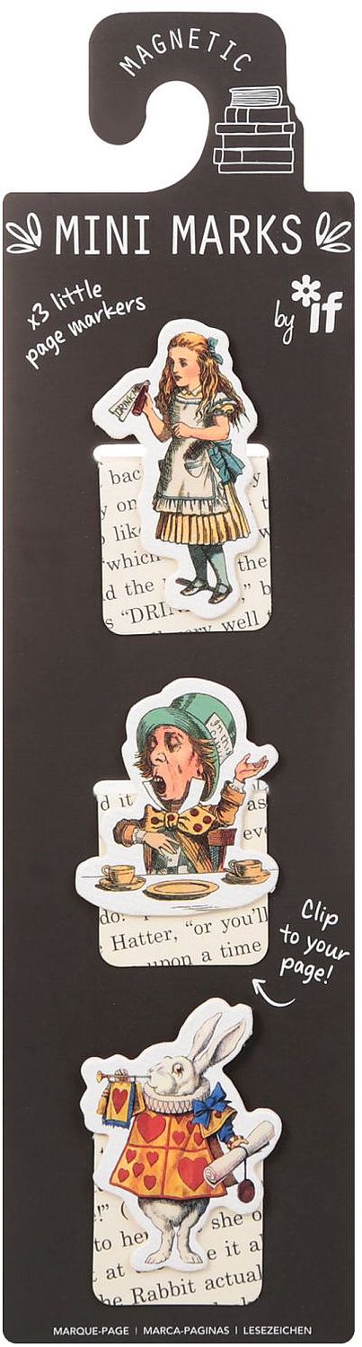 Set semne de carte mini magnetice: Alice - imagine 2