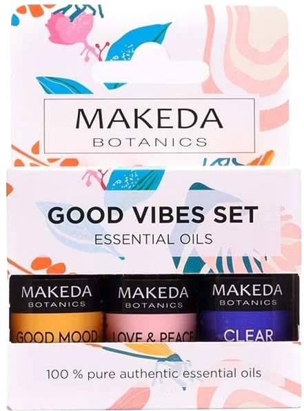 Makeda Botanics Set de aromaterapie Good Vibes, 3 x 10 ml