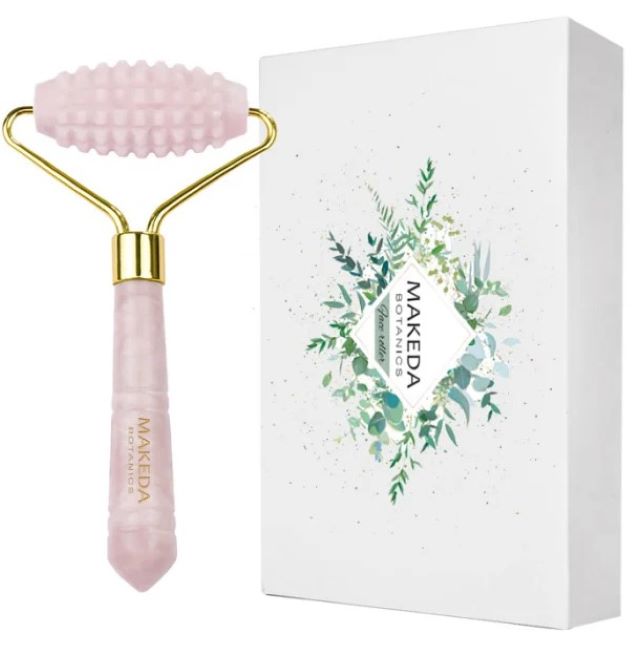 Makeda Botanics Rolă de față în relief, cuarț roz